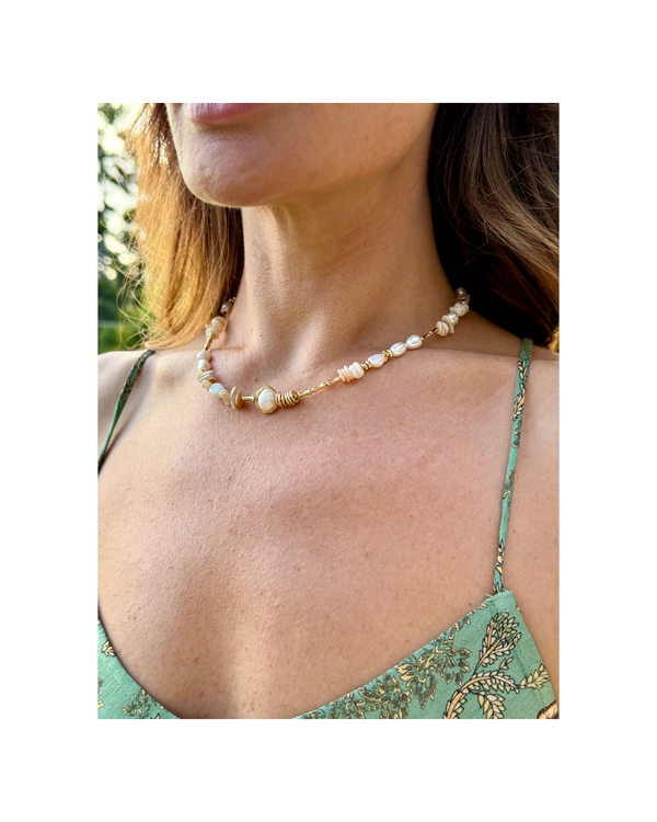 Seascape Pearl Necklace