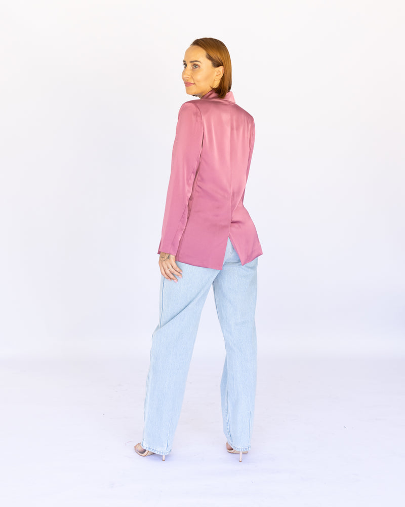 Coco Tailored Jacket - Rose Pink