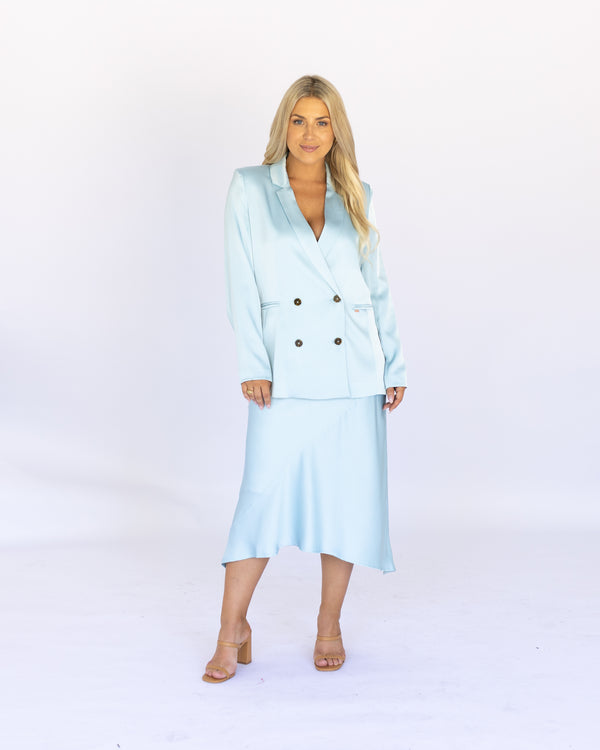 Coco Tailored Jacket - Sky Blue
