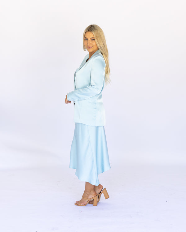 Coco Tailored Jacket - Sky Blue
