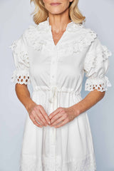 Gloria Midi Dress - White