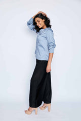 Gloria Blouse - Dusty Blue