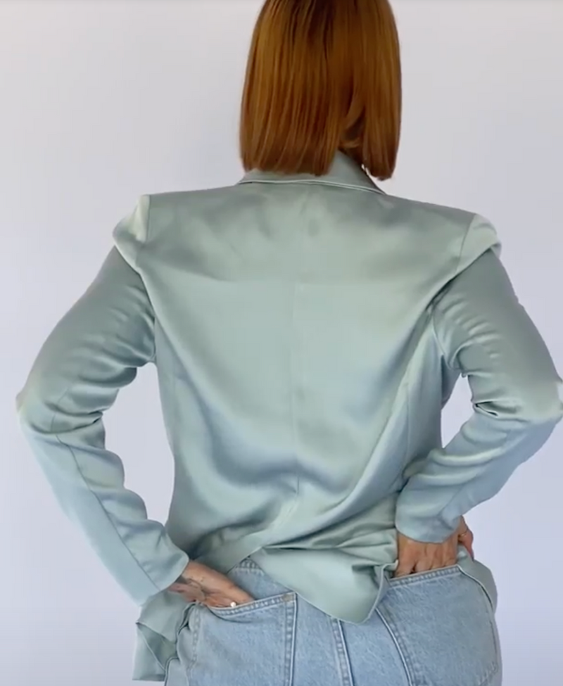 Coco Tailored Jacket - Ocean Blue
