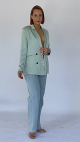 Coco Tailored Jacket - Ocean Blue